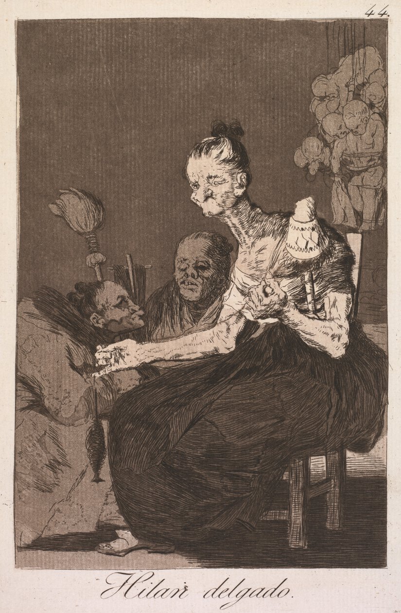 The Caprices: They Spin Finely by Francisco de Goya