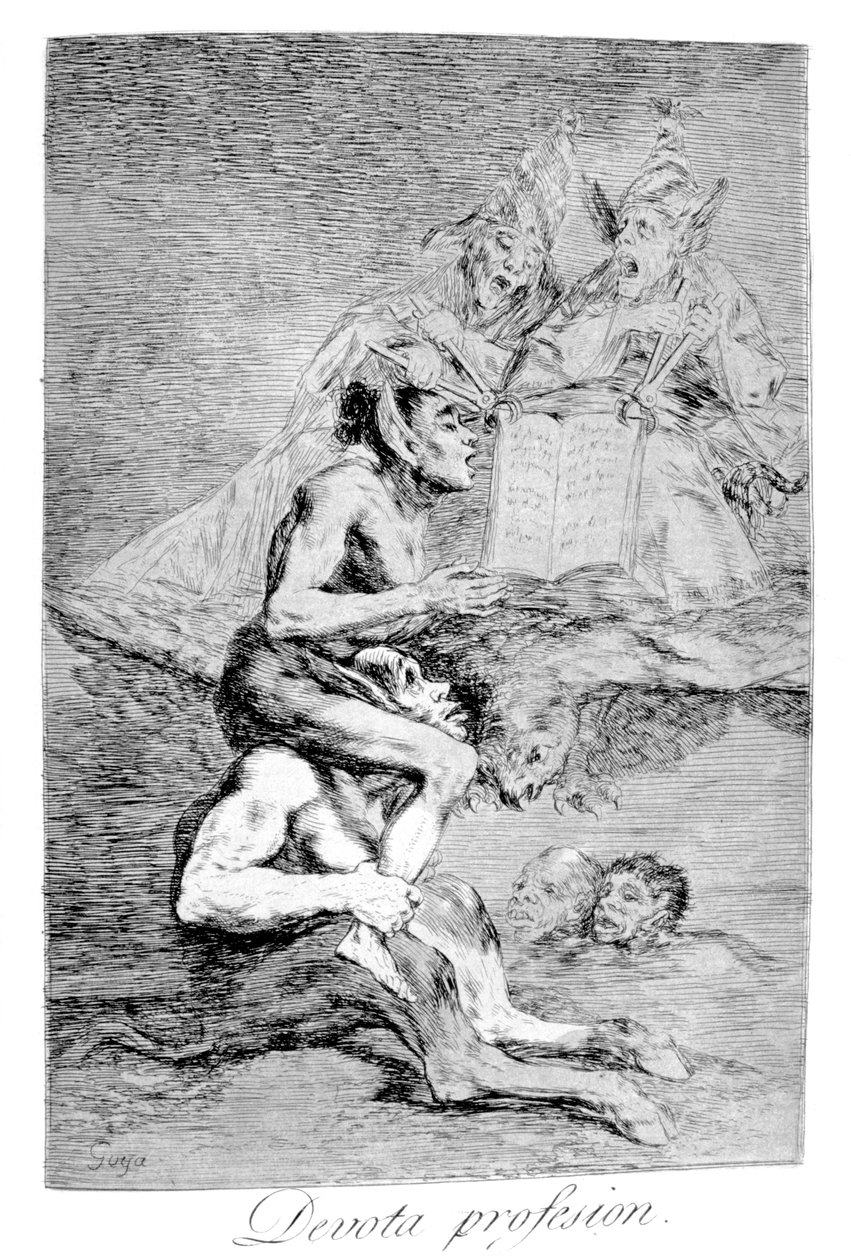 The Devout Profession by Francisco de Goya
