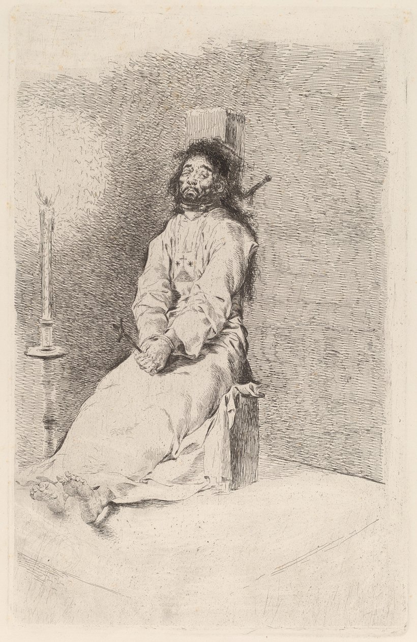 The Garroted Man by Francisco de Goya