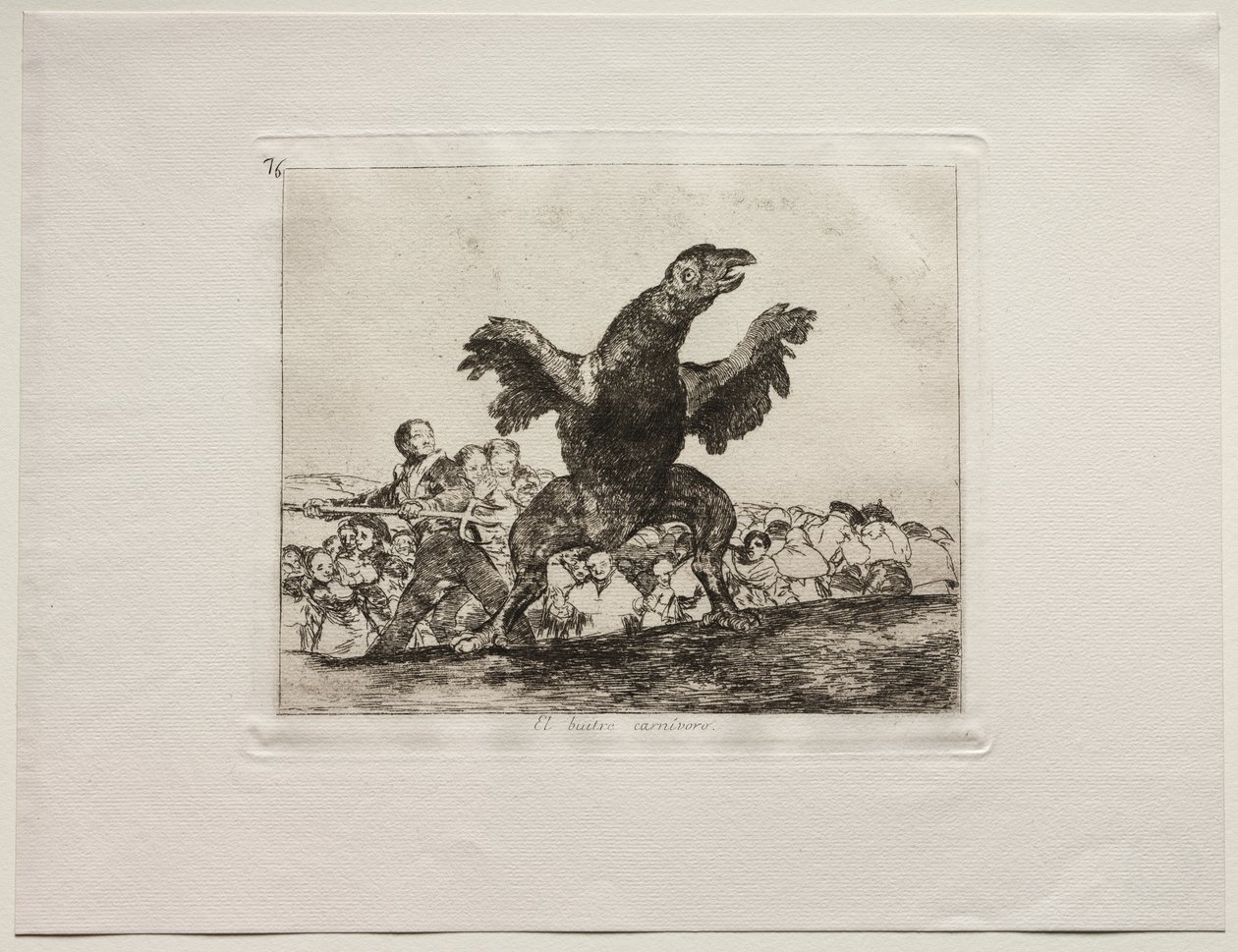 The Horrors of War: A Carnivorous Vulture by Francisco de Goya
