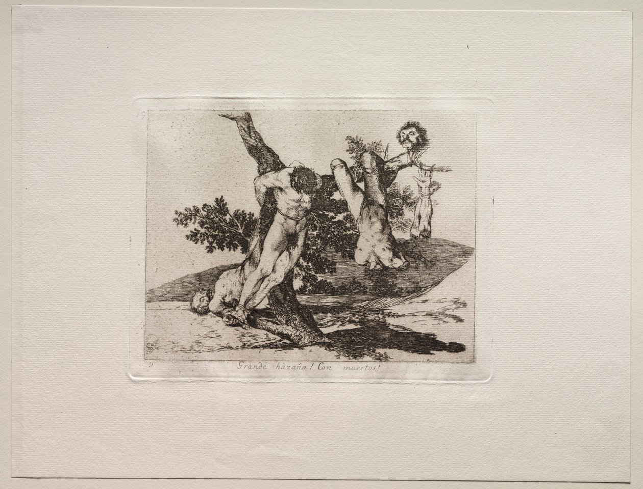 The Horrors of War: An Heroic Feat! With Dead Men! by Francisco de Goya