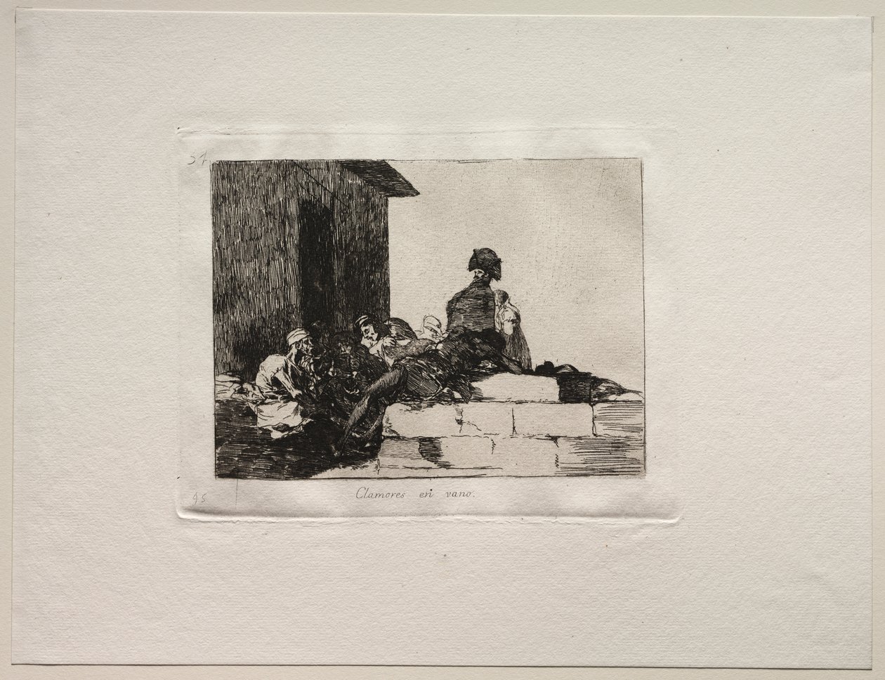 The Horrors of War: Appeals are in Vain by Francisco de Goya