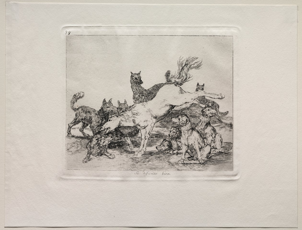 The Horrors of War: He Defends Himself Well by Francisco de Goya