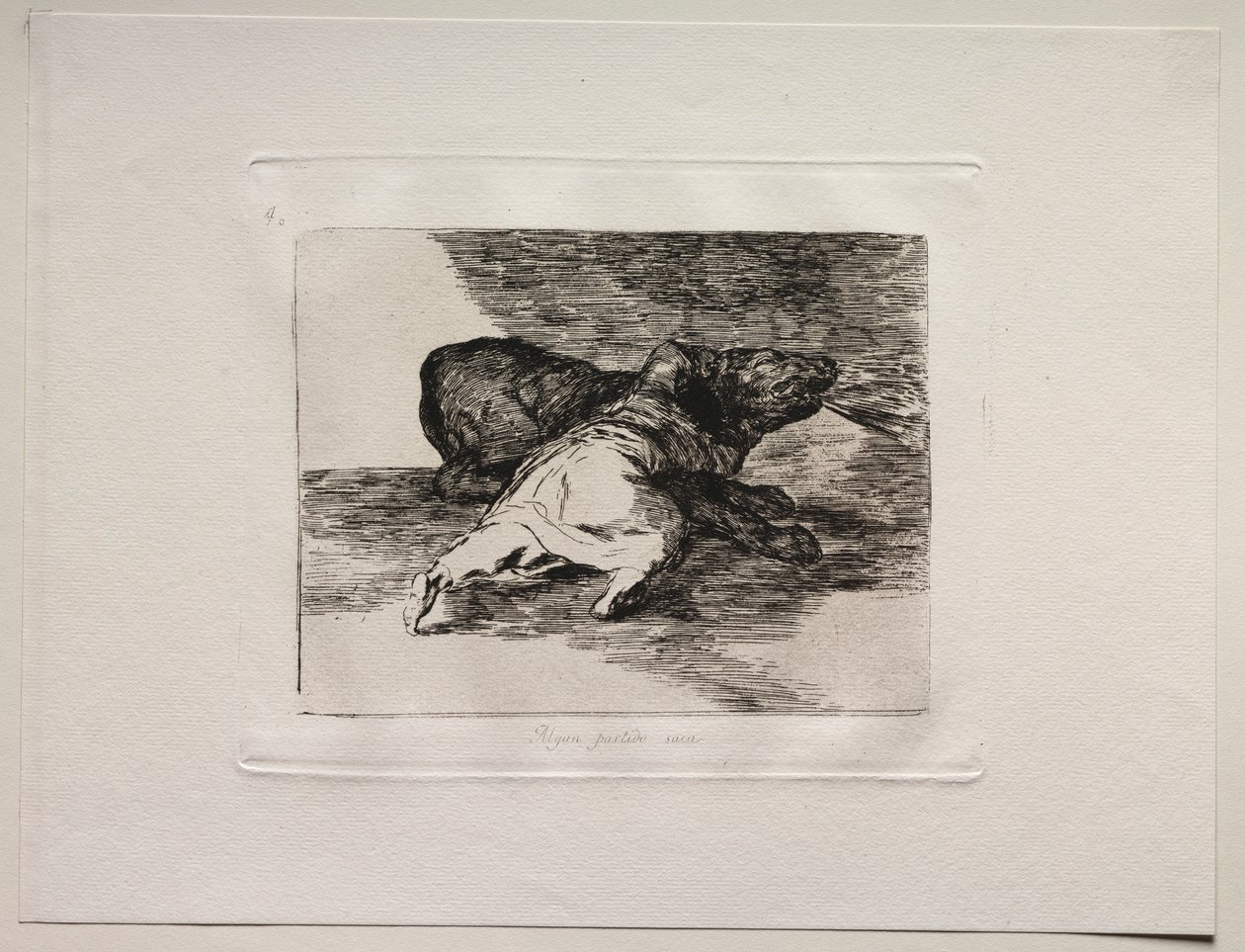 The Horrors of War: He Gets Something Out of It by Francisco de Goya
