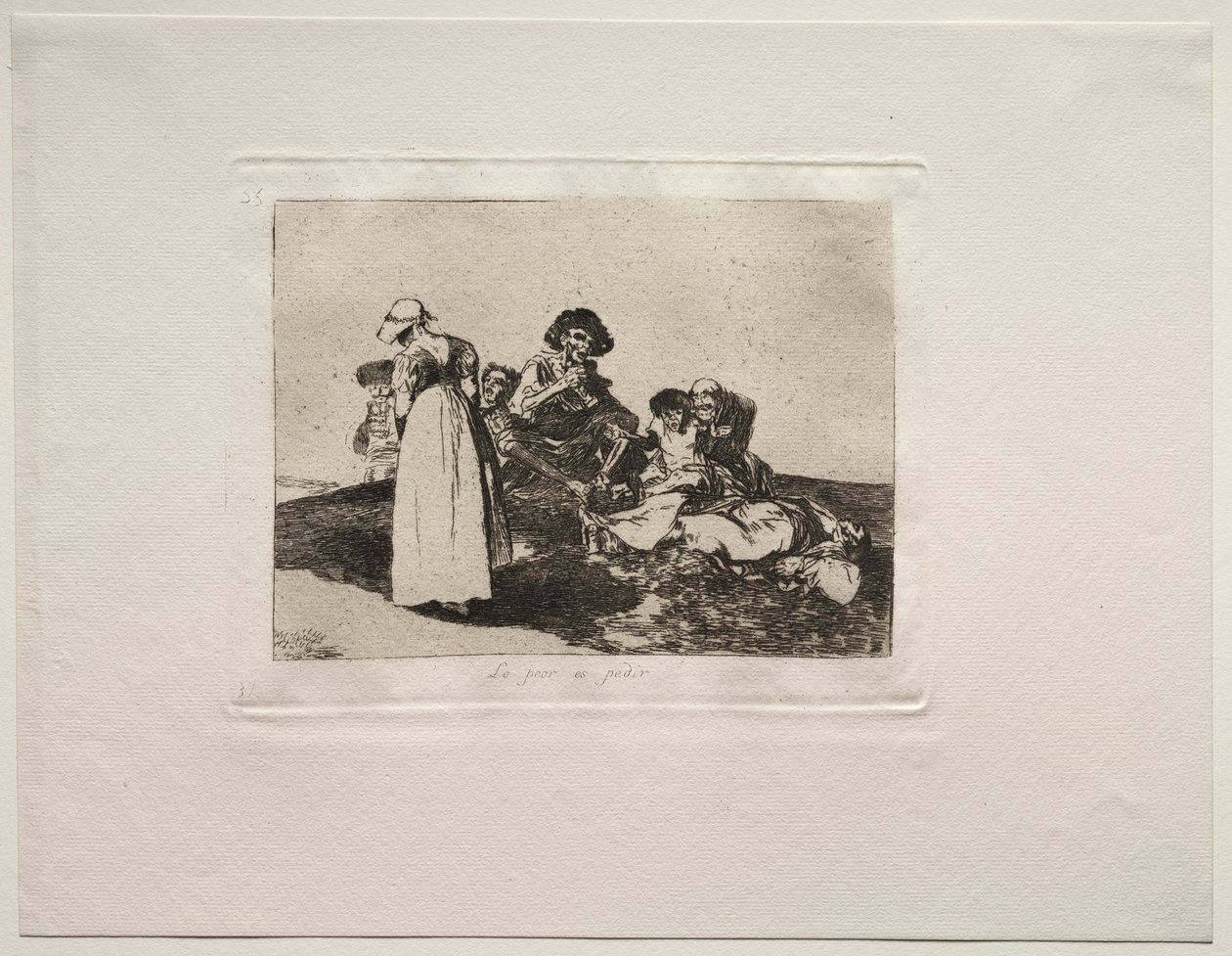 The Horrors of War: The Worst is to Beg by Francisco de Goya