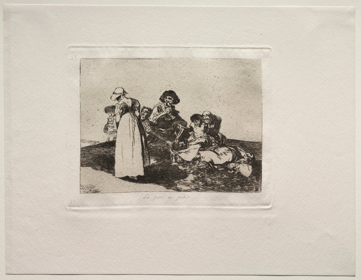 The Horrors of War: The Worst is to Beg by Francisco de Goya