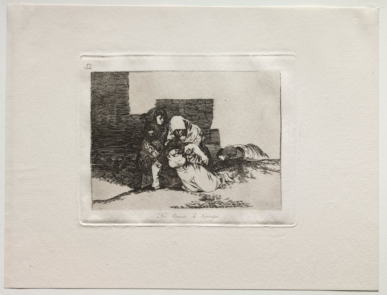 The Horrors of War: They Do Not Arrive In Time by Francisco de Goya