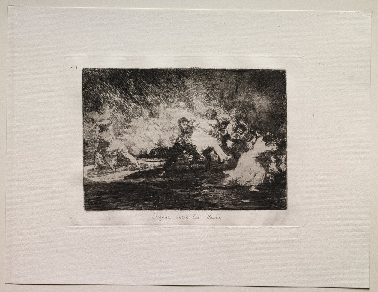The Horrors of War: They Escape Through the Flames by Francisco de Goya