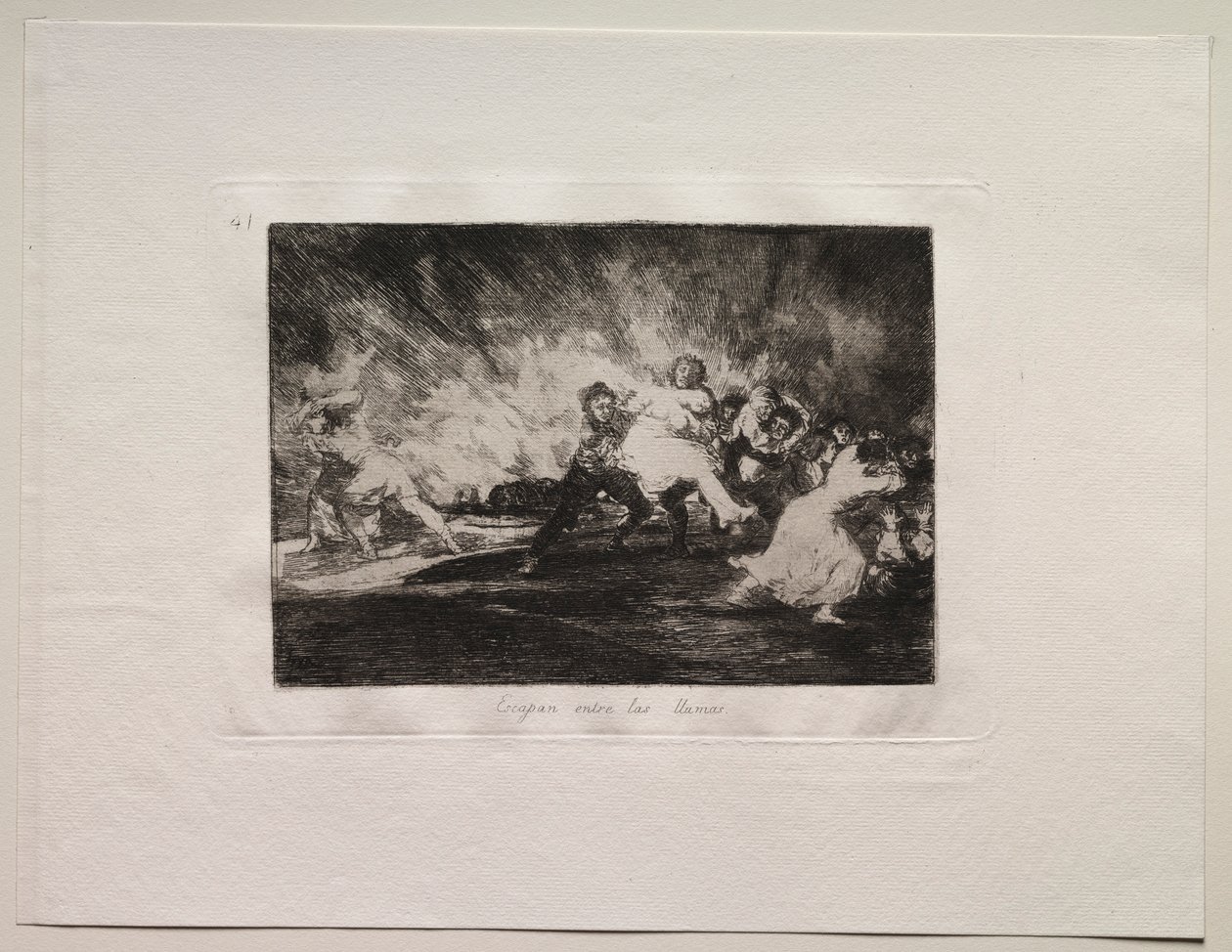 The Horrors of War: They Escape Through the Flames by Francisco de Goya