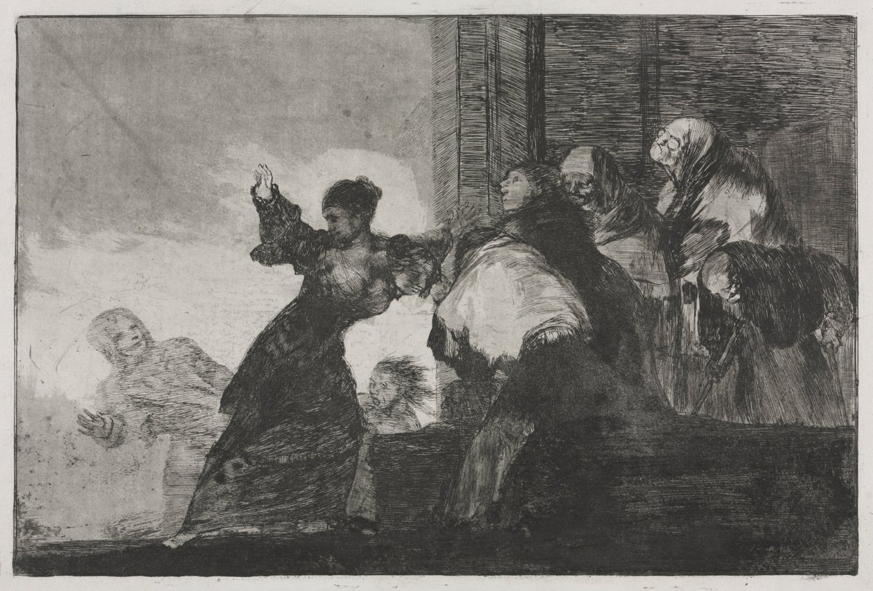 The Proverbs: Two Heads are Better than One or Poor Folly by Francisco de Goya