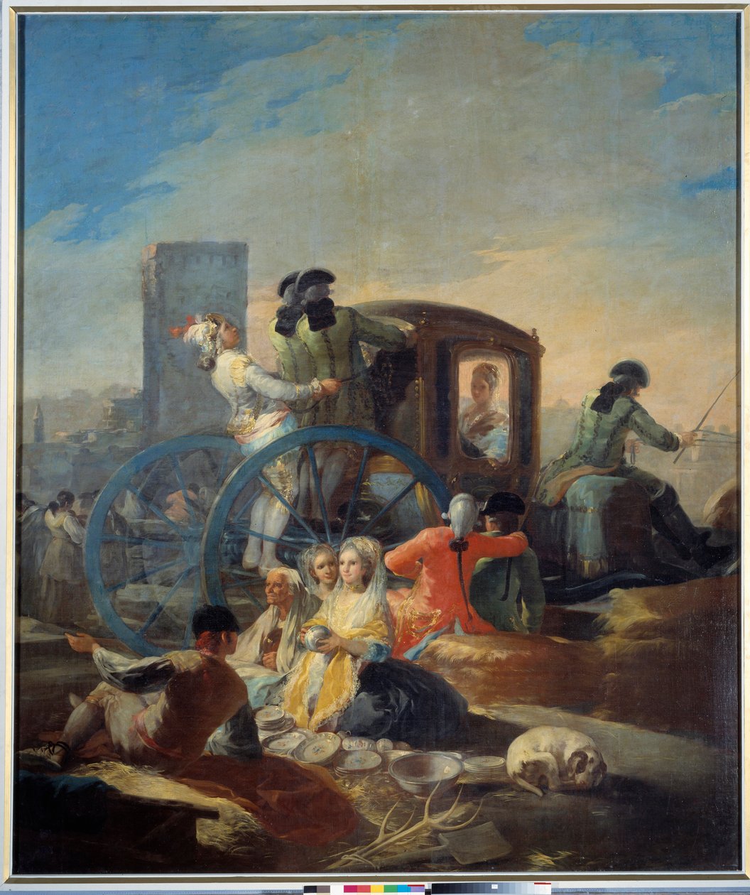 The dish dealer. Painting by Francisco De Goya (1746-1828) by Francisco de Goya