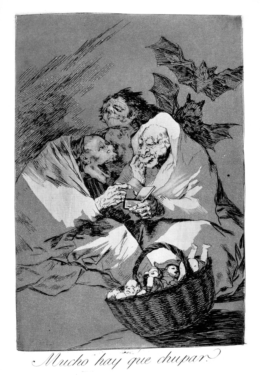 There is plenty to suck, 1799 by Francisco de Goya