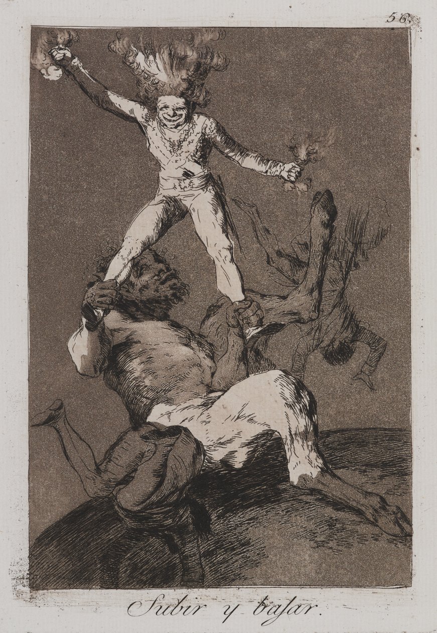 To Rise and Fall by Francisco de Goya