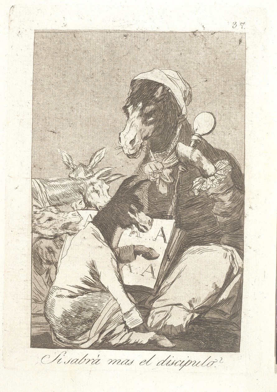 More Than the Teacher? by Francisco de Goya