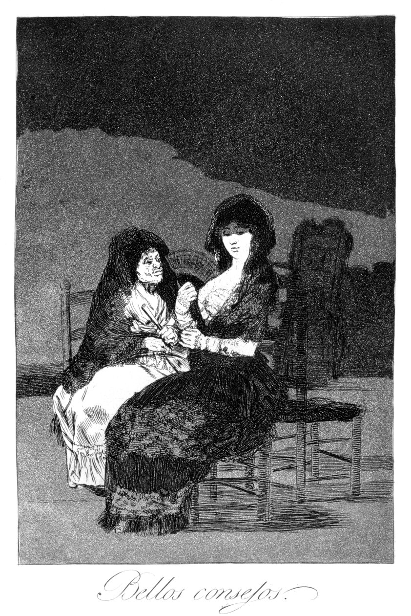 Wonderful Advice, 1799 by Francisco de Goya
