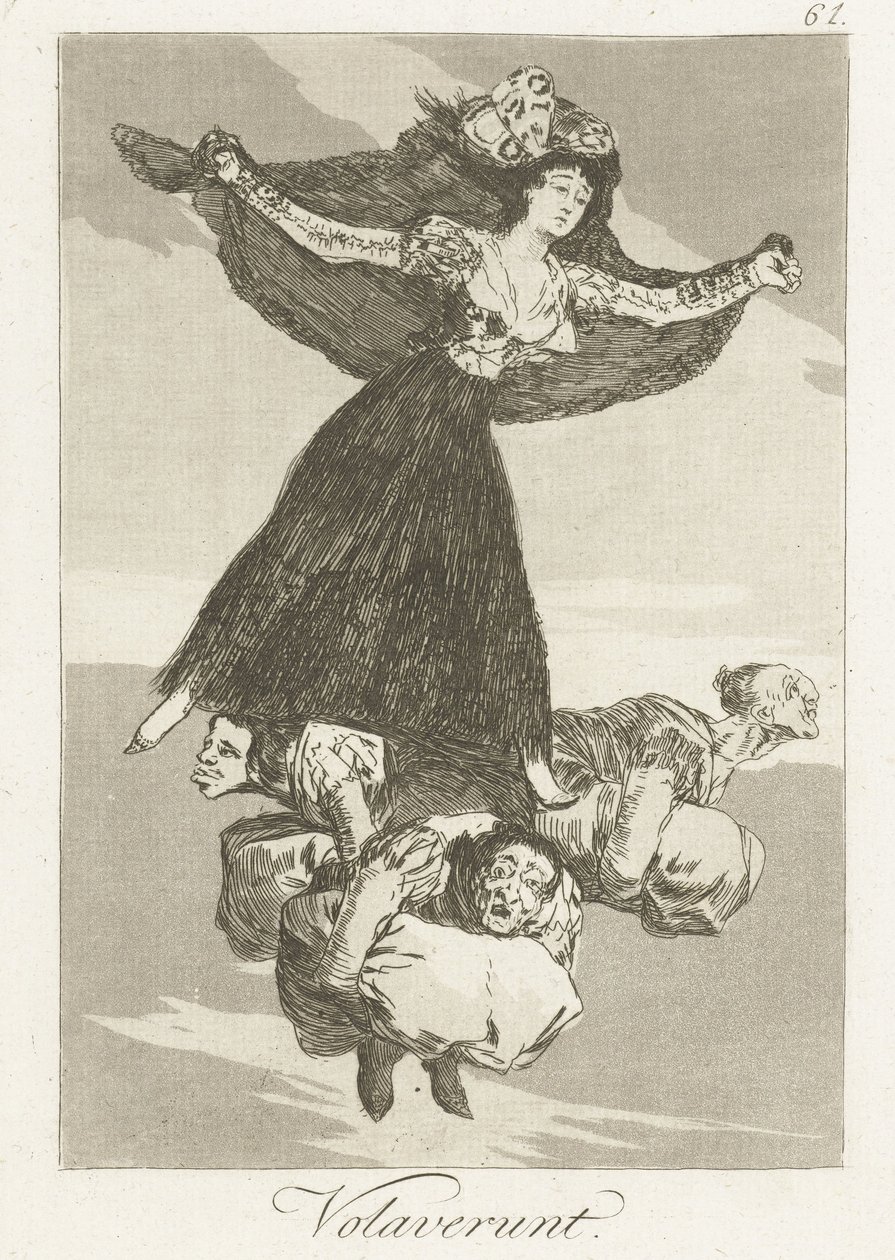 They Have Flown (Los Caprichos) by Francisco de Goya