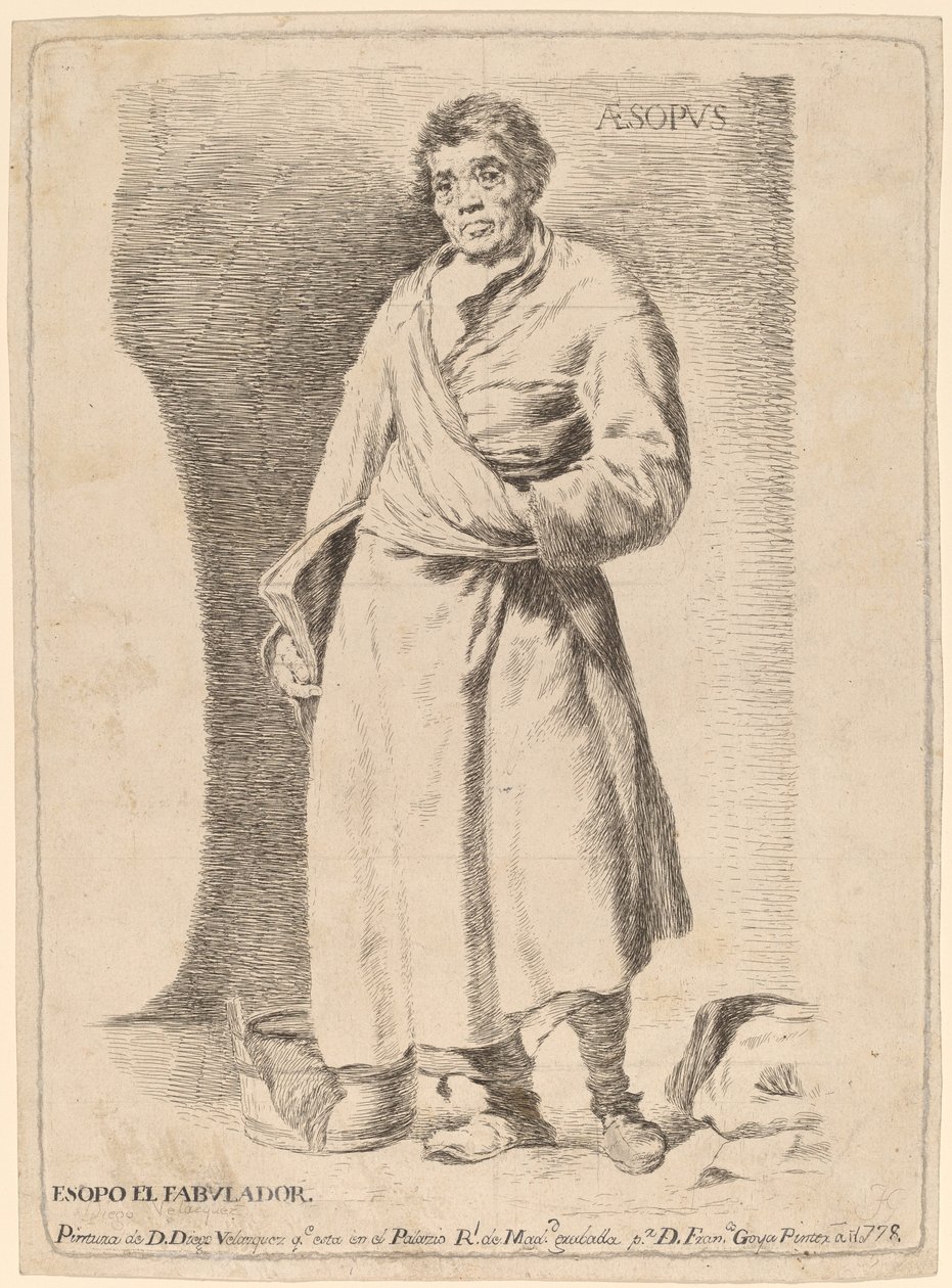 Aesop by Francisco de Goya after Diego Velázquez