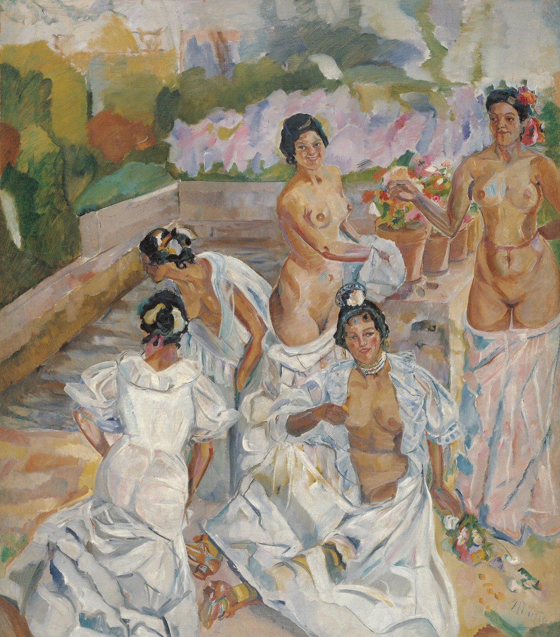 The Bath (Seville) by Francisco de Iturrino