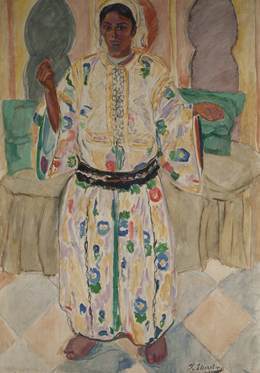 Woman Dwells by Francisco de Iturrino