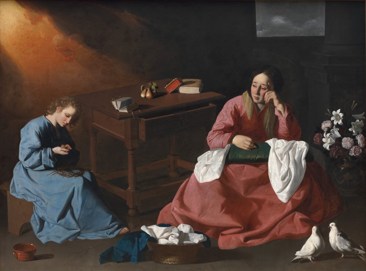 Christ and the Virgin in the House at Nazareth, c. 1640 by Francisco de Zurbaran