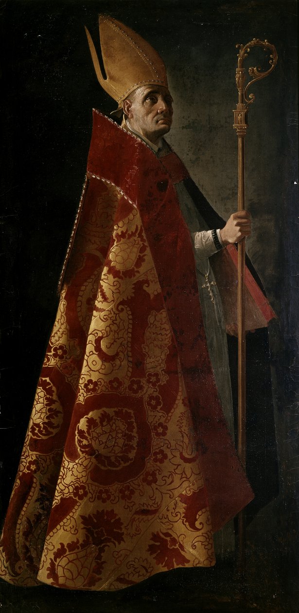 Paintings for San Pablo El Real in Seville: Saint Ambrose by Francisco de Zurbaran