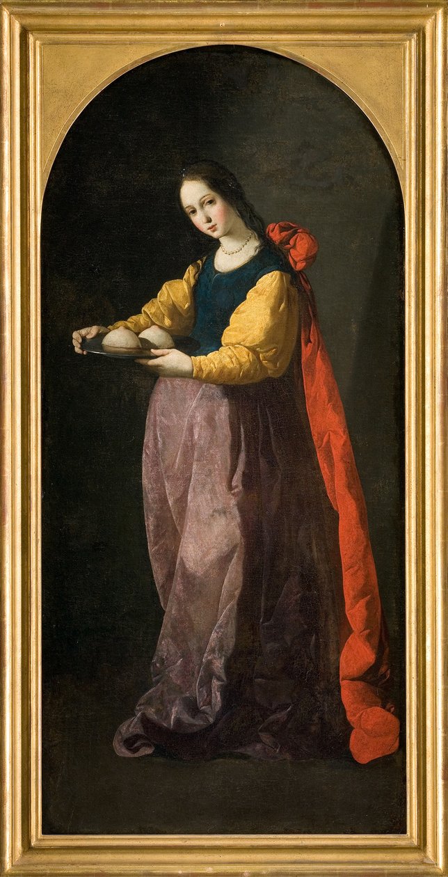 Saint Agatha by Francisco de Zurbaran