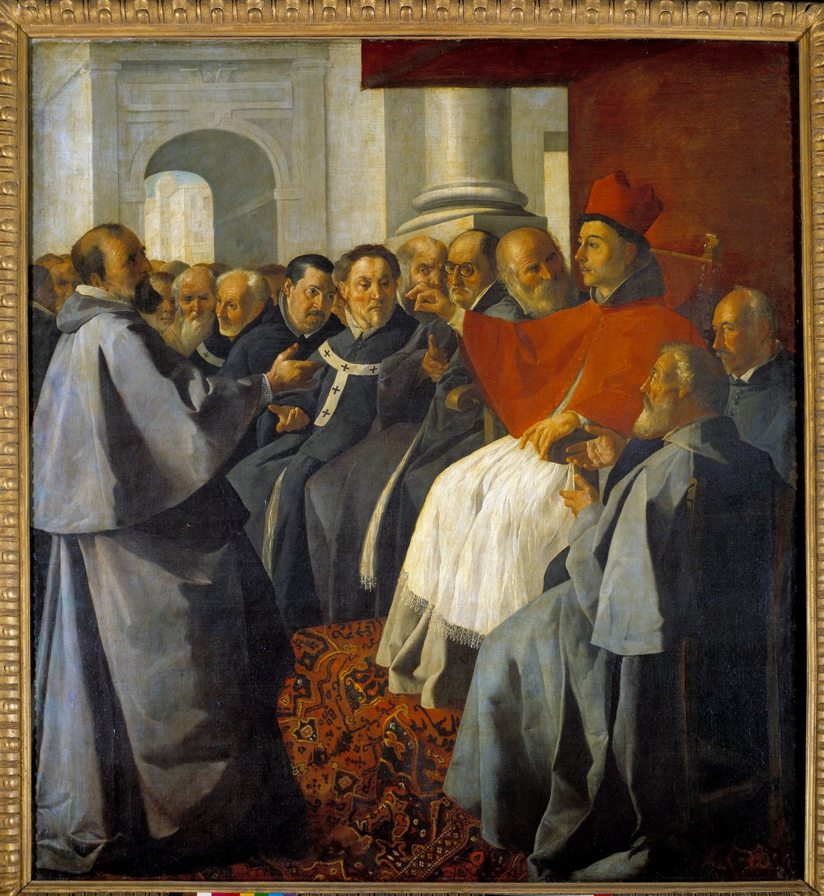 Saint Bonaventure at the Council of Lyon in 1274 by Francisco de Zurbaran