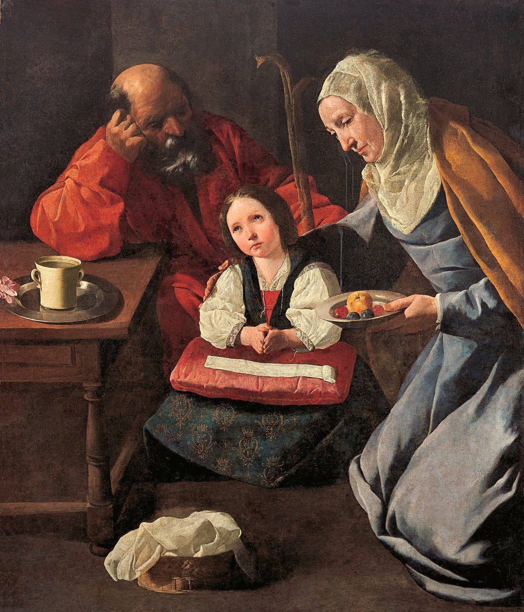 The Childhood of the Virgin, by Francisco de Zurbaran by Francisco de Zurbaran