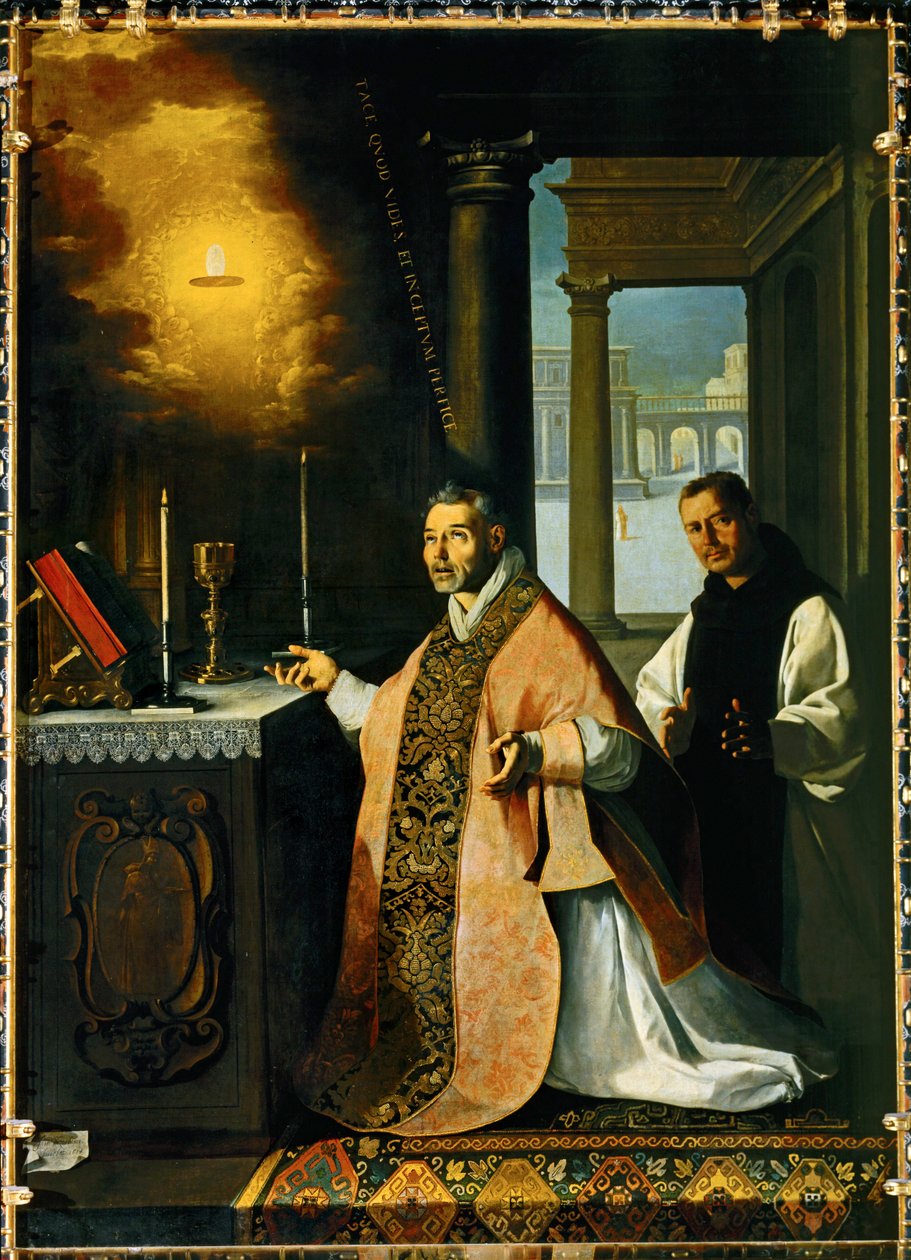 The Priest Cabanuelas of Toledo Celebrating Holy Mass in 1420 by Francisco de Zurbaran