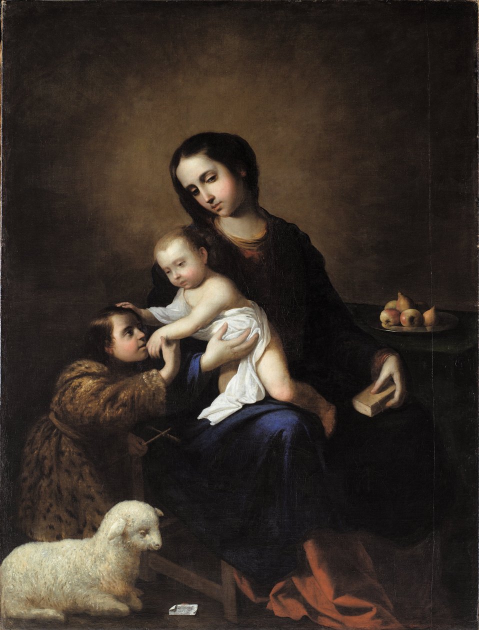 The Virgin with the Child Jesus and Young Saint John the Baptist by Francisco de Zurbaran