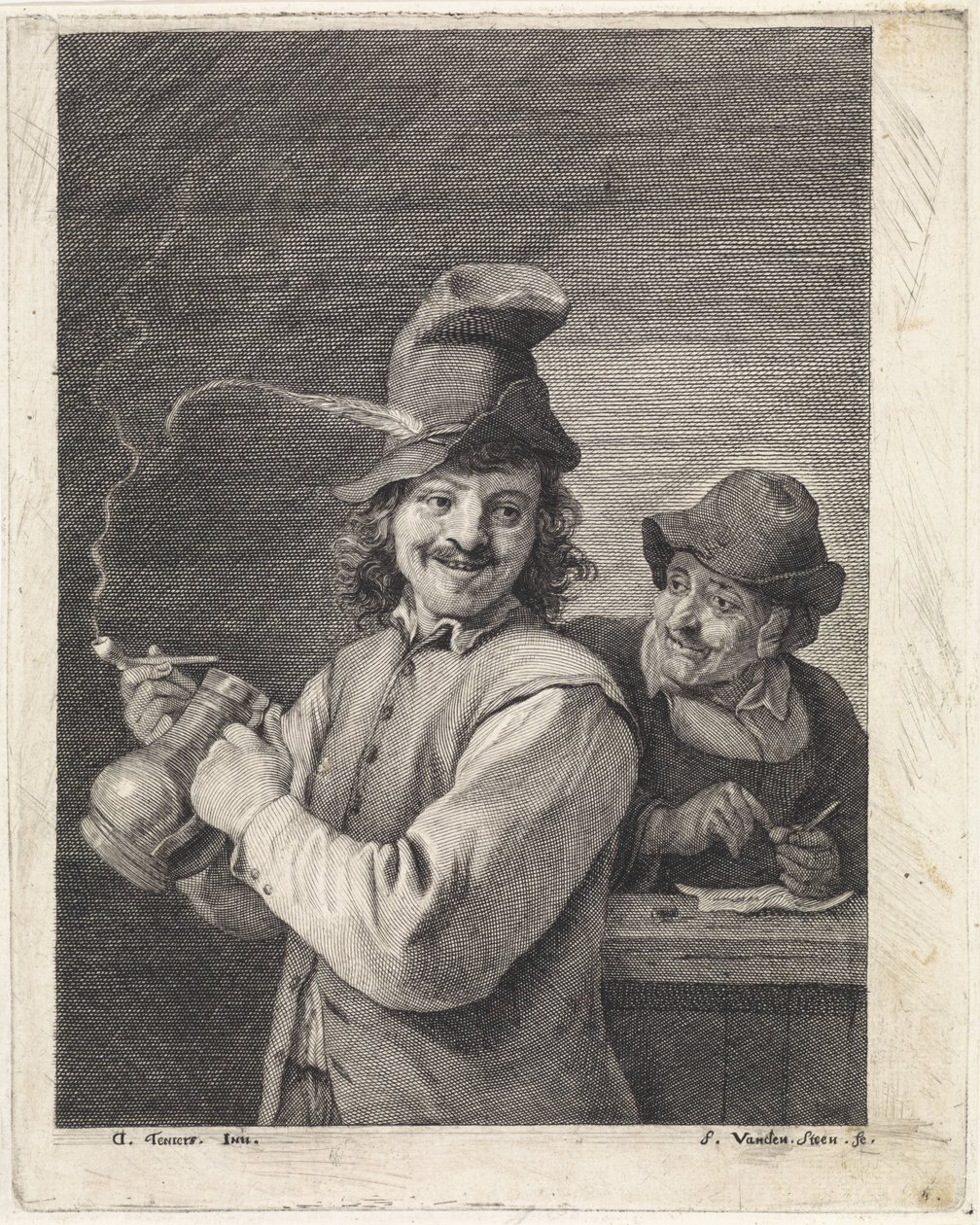 Farmer with Jug and Pipe by Franciscus van der Steen
