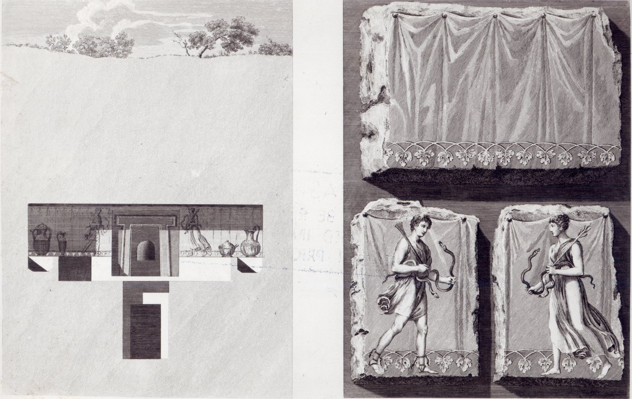 Etruscan Tombs by Franciszek Smuglewicz