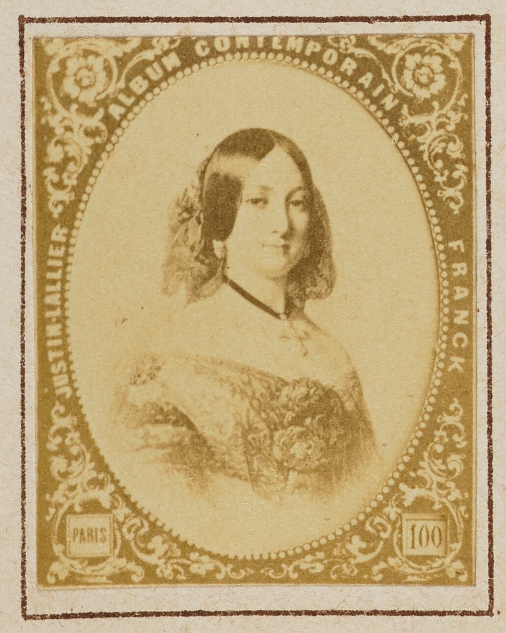 Infanta María Luisa Fernanda of Spain, Duchess of Montpensier by Franck (François Marie Louis Alexandre Gobinet de Villecholles)