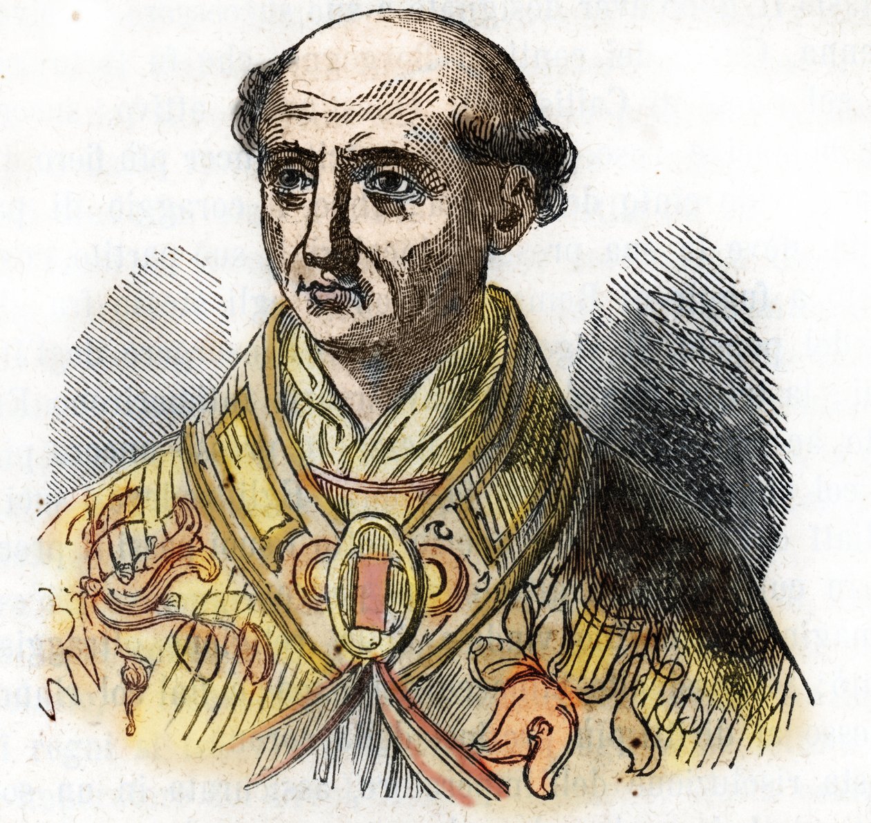 Portrait of Pope Saint Calixte II by Franco Mistrali
