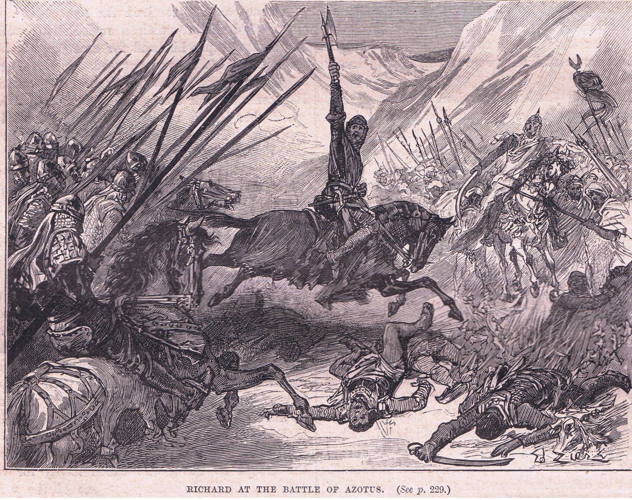 Richard at the Battle of Azotus AD 1191 by Francois Edouard Zier