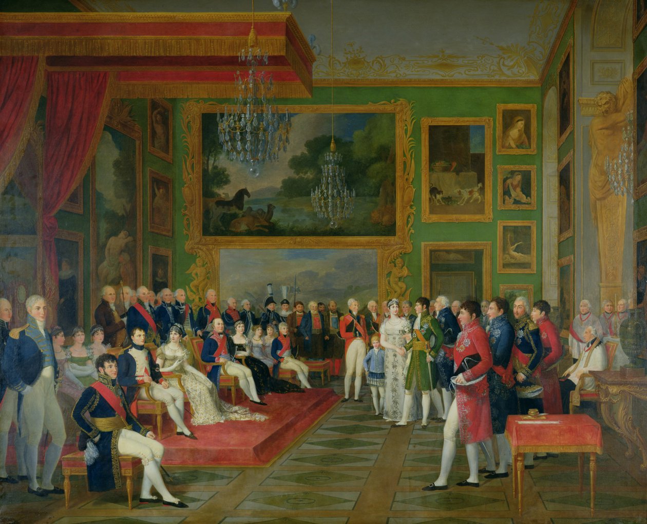 The Marriage of Eugene de Beauharnais to Amalie Auguste of Bavaria in Munich, 13th January 1806, 1808 by Francois Guillaume Menageot