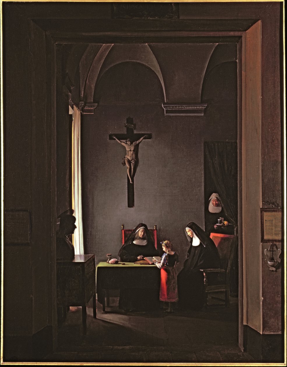 Reading Lesson in a Convent by Francois Marius Granet