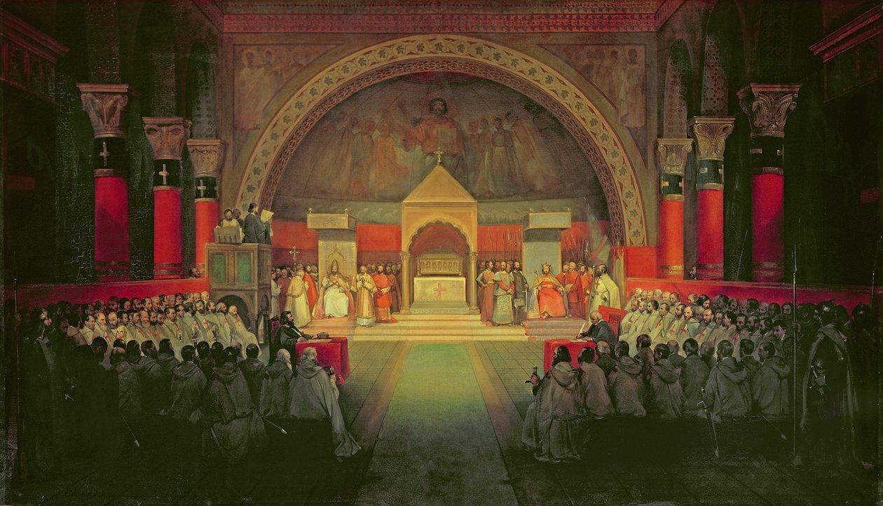 The Chapter of the Order of the Templars held at Paris, 22nd April 1147 by Francois Marius Granet
