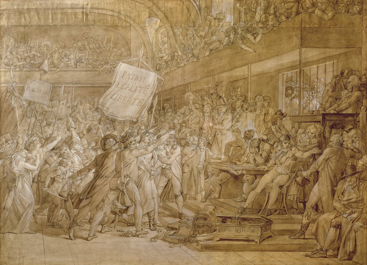 The People of Paris storm the Tuileries on 10 August, 1792 by Baron François Pascal Simon Gérard