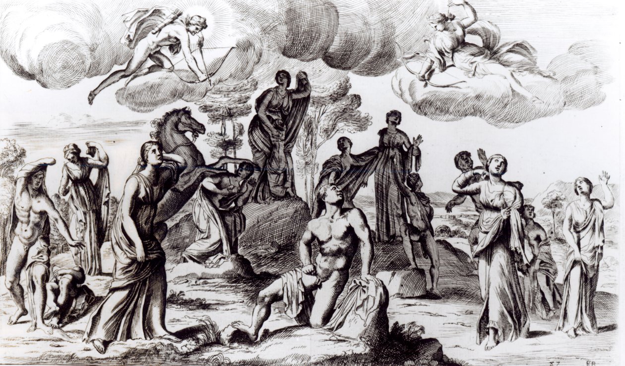 Niobe and her children, c.1653 by Francois Perrier
