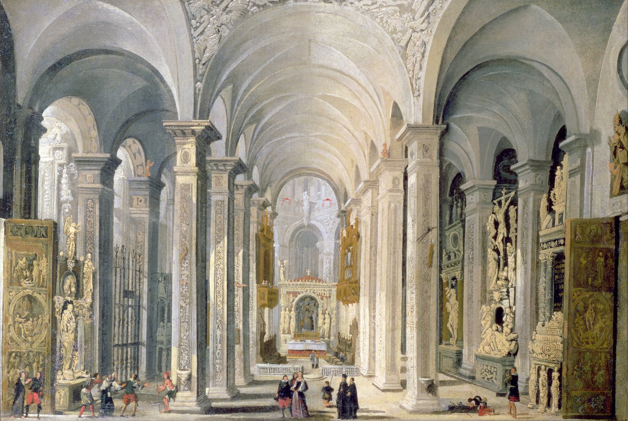 Interior of a Church by Francois de Nome