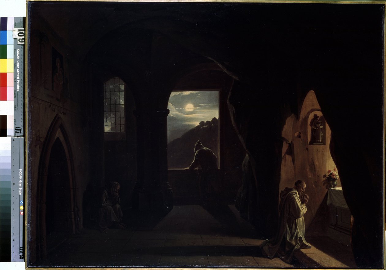 Monks in a Cave by Francois Marius Granet