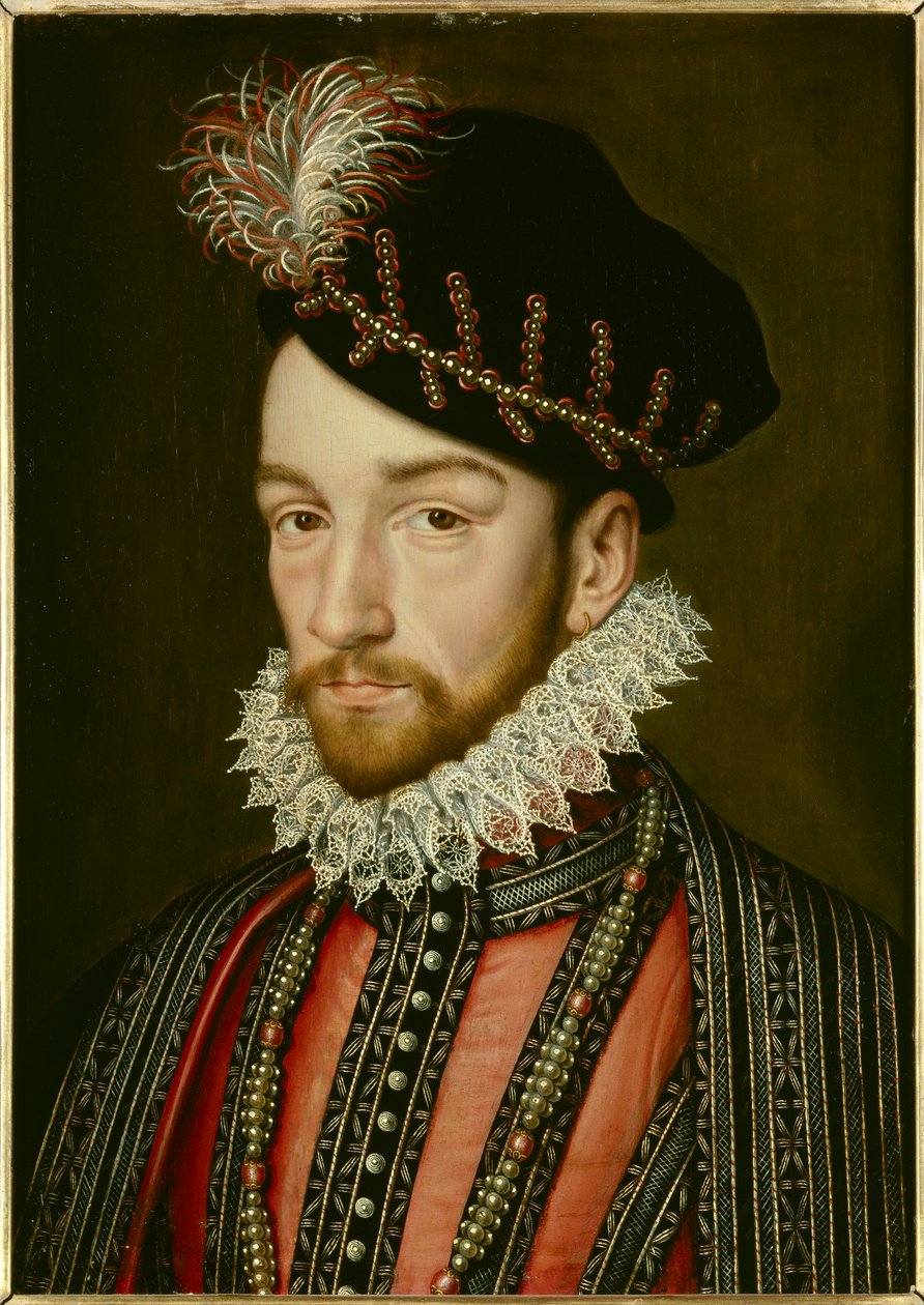 Portrait of Charles IX by Francois (after) Clouet