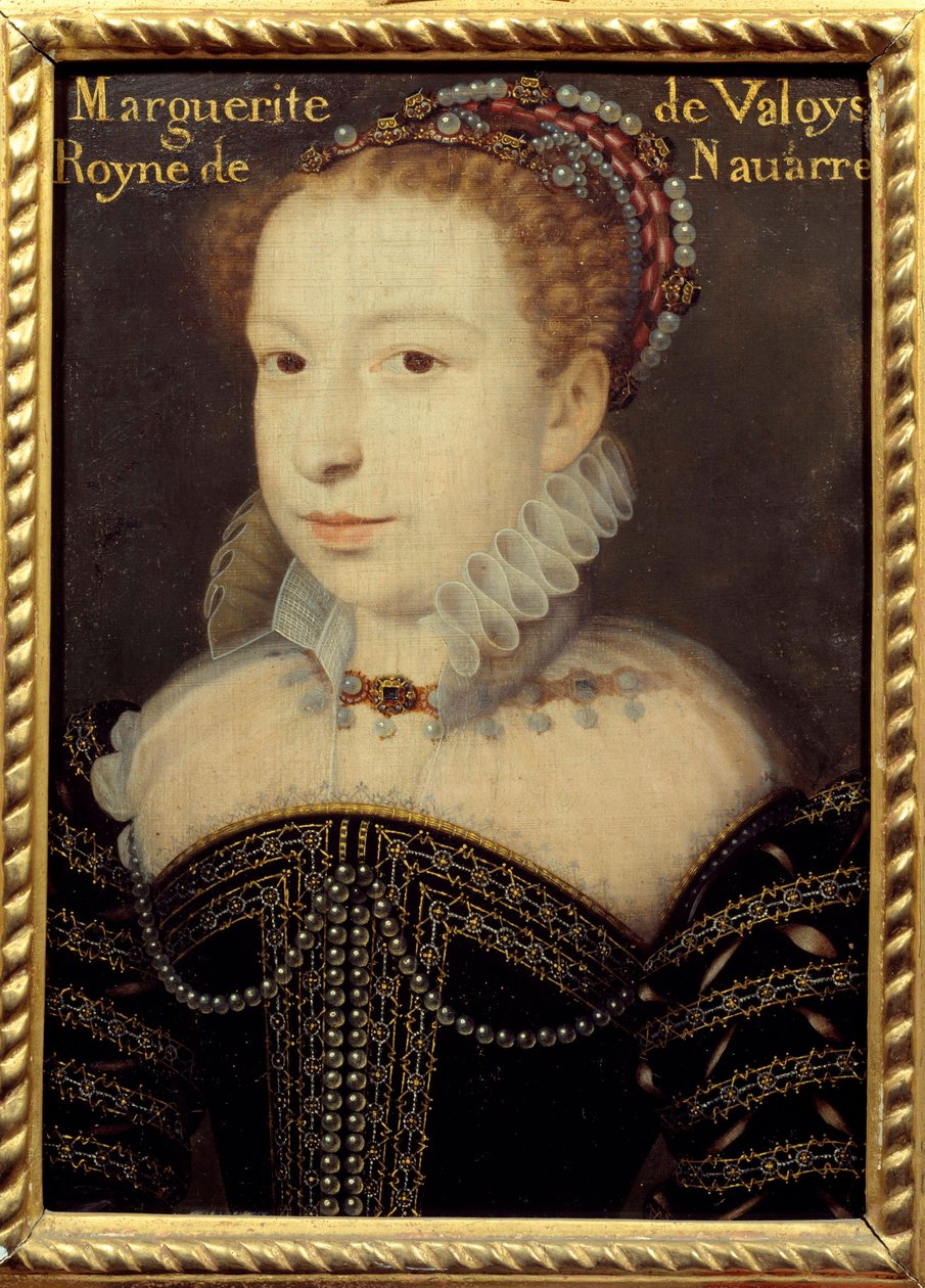 Portrait of Marguerite de Valois (1553-1615) or Queen Margot by Francois (after) Clouet