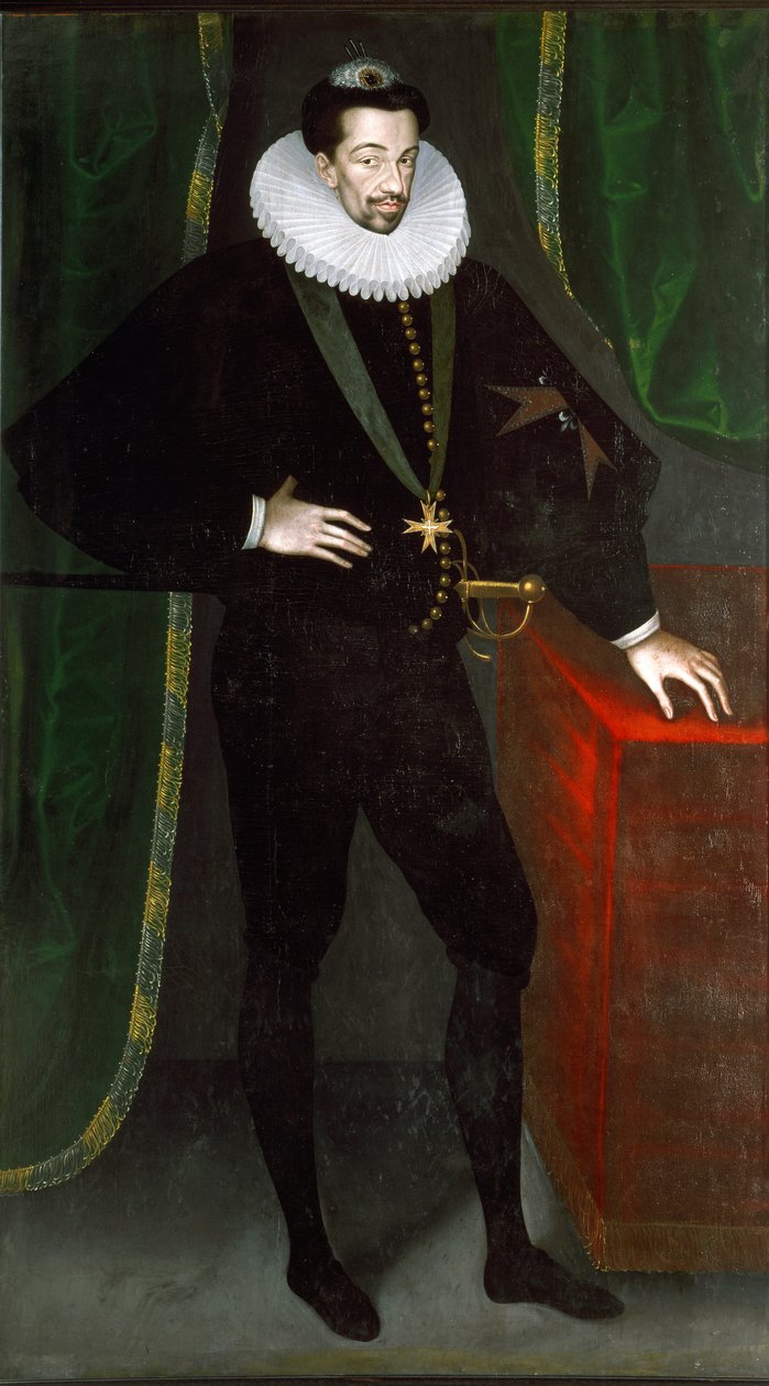 Portrait of Henry III of France, around 1585 by Francois (circle of) Quesnel
