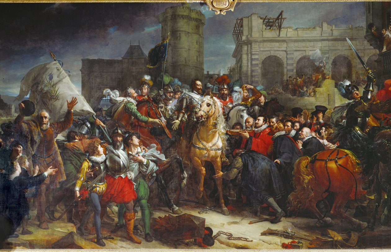Entrance of Henri IV in Paris, March 22 by Francois (school of) Gerard