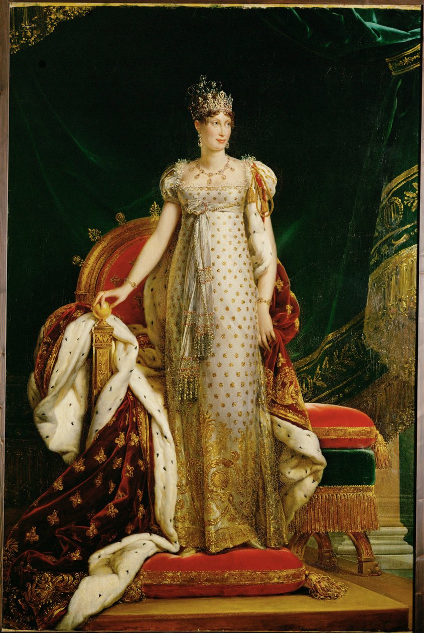 The Empress Marie-Louise, in a State Robe Embroidered with Imperial Bees