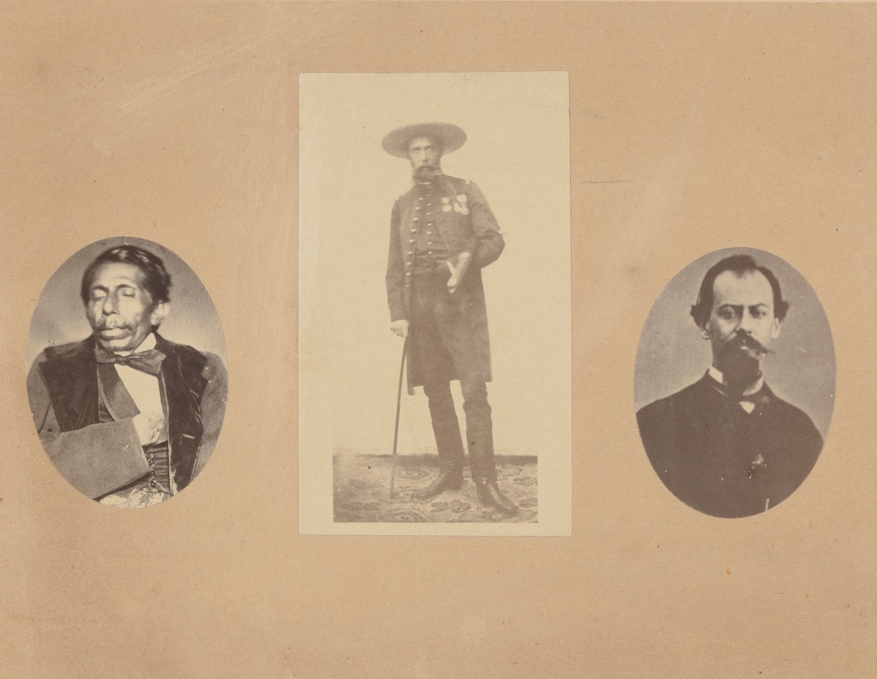 General Tomas Mejia, Emperor Maximilian, General Miramon, 1867 by Francois Aubert