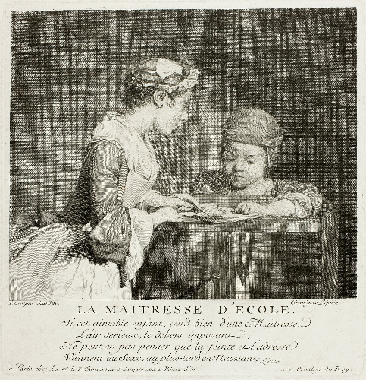 School Mistress by Francois Bernard Lepicie