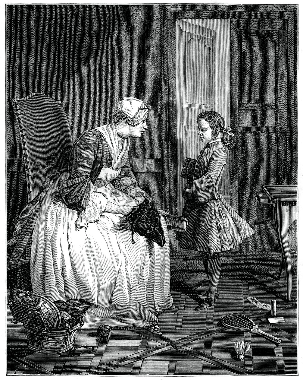 The Governess by Francois Bernard Lepicie